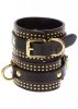 Kajdanki na kostki Studded Ankle Cuffs Set Black